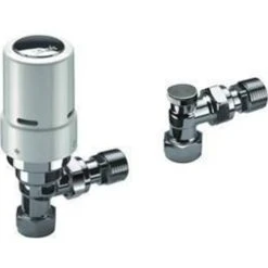 Danfoss 013G6017 RAS-D2 White/Chrome Angle