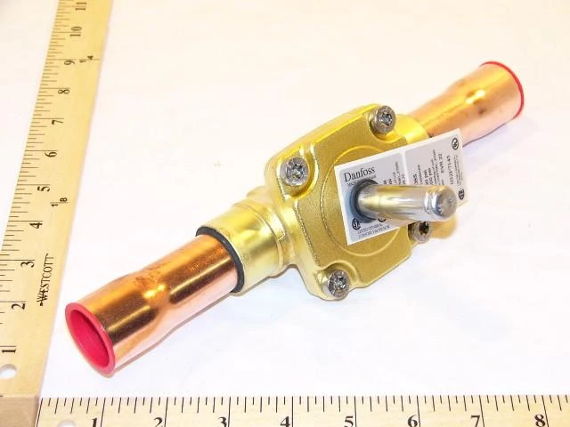 Danfoss 032L7145 1-1/8" EVR 22 Normally Closed Solenoid Valve, 6.9 CV 9/16" Port, Replacement For 032F7145 1 Danfoss 032L7145 1-1/8" EVR 22 Normally Closed Solenoid Valve, 6.9 CV 9/16" Port, Replacement For 032F7145