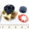 Danfoss 193B-1502 - 3/4" 3WAY DZR BRASS 7.3CV Valve For Plumbing & Heating Systems